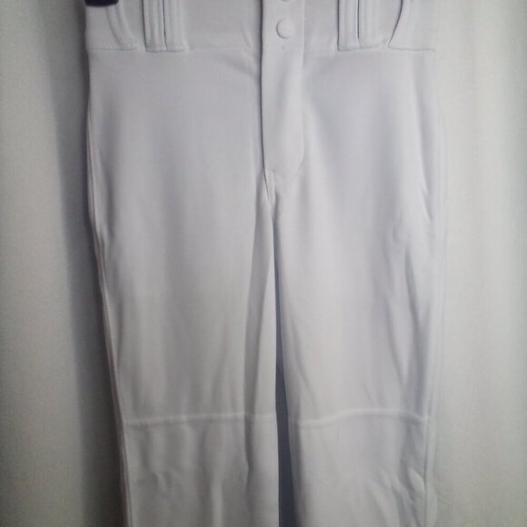 Champo Baseball Pants Youth S Belt Loops Snap Zipper White - Picture 8 of 11